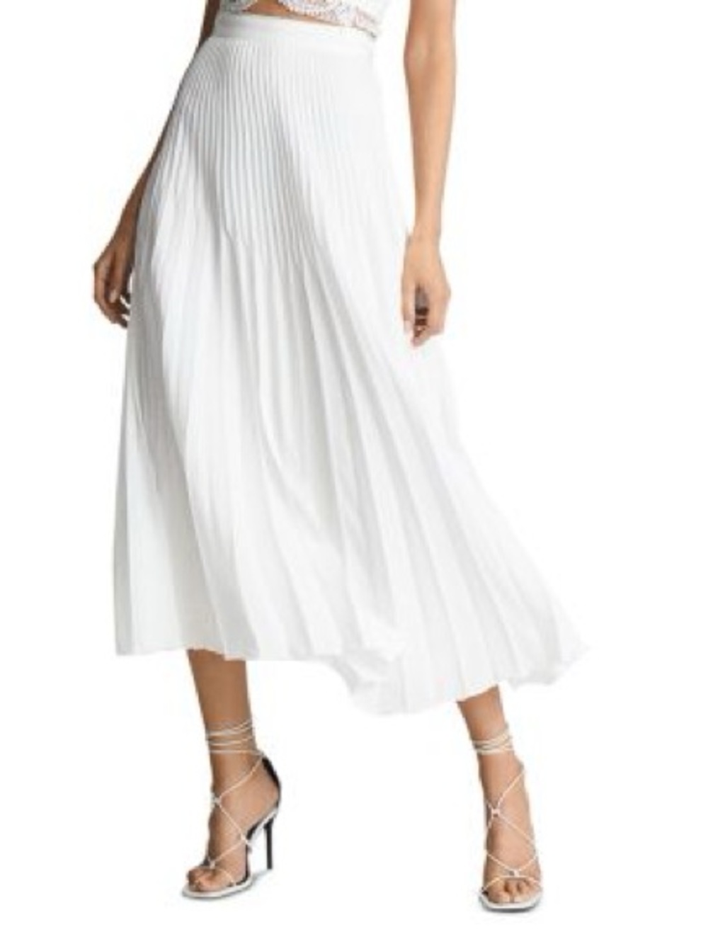 REISS Dora Pleated Midi Skirt (never worn)